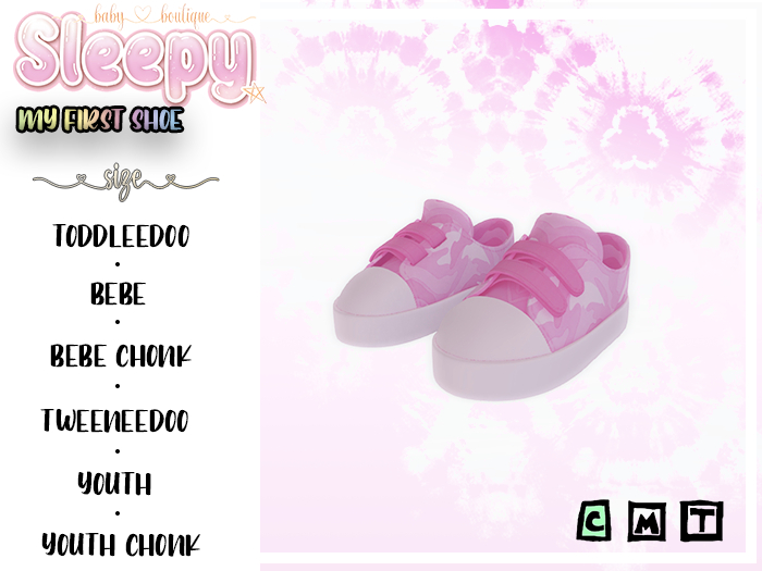 Sleepy Sheep. My First Shoe Cammo Pink