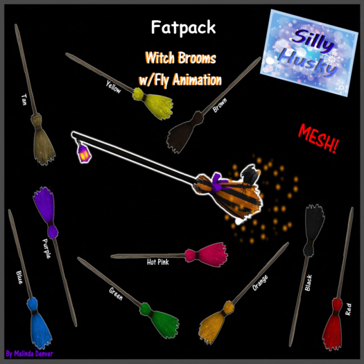 Witch Brooms w/Animations Fatpack(BOXED)