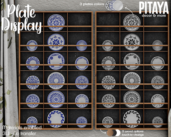 Pitaya - Plate Dispaly - Blue