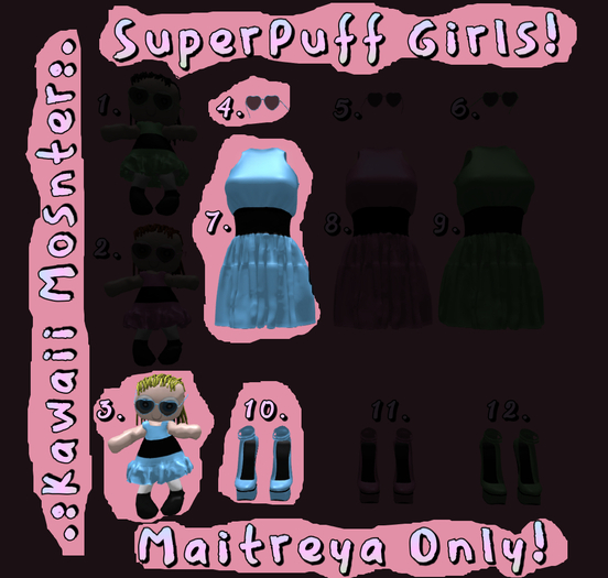 .:KM:. - SupperPuff Girls - Full Blue Set