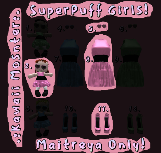 .:KM:. - SupperPuff Girls - Full Pink Set