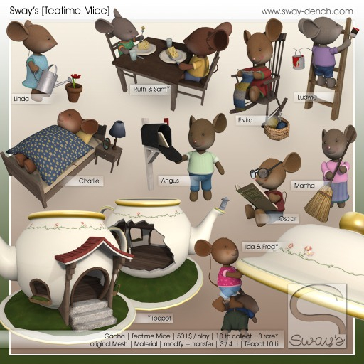 Sway's [Teatime Mice] Ruth & Sam RARE