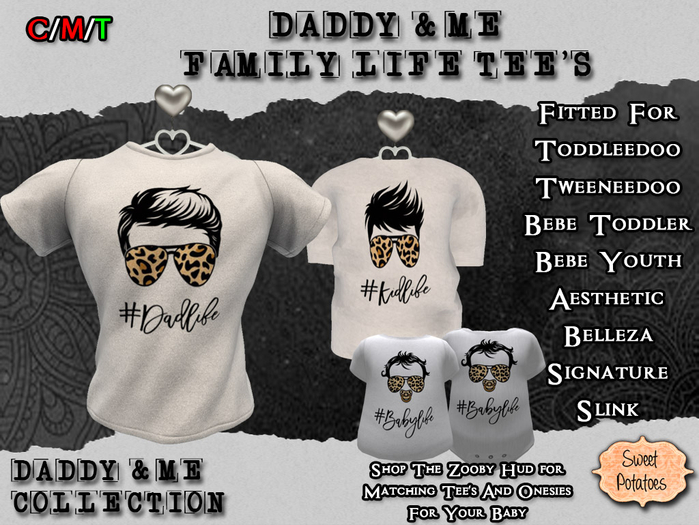 < SP > Family Life Tee's - #DadlLife/#KidLife