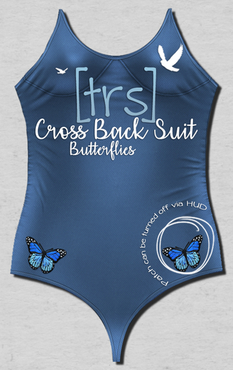 [trs] Cross Back Suit . Butterflies