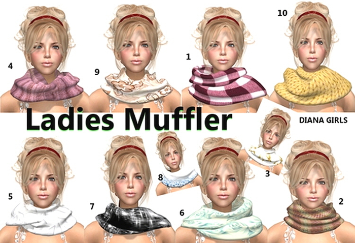 Ladies Muffler Gacha1 / market