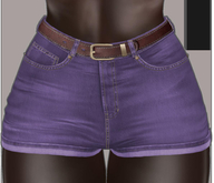 Kaithleen's Marylin Denim Shorts - Purple