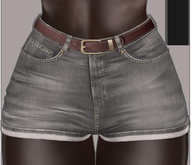 Kaithleen's Marylin Denim Shorts - Grey