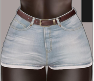 Kaithleen's Marylin Denim Shorts - Bleached