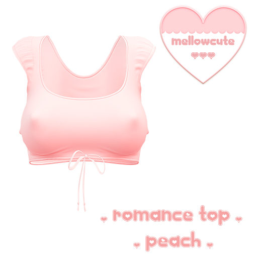 mellowcute-romance top-peach