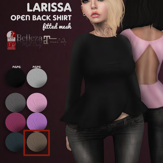 .:cheeky.. Larissa - open back Shirt! Brown