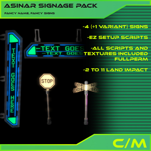 [CKC] Asinar Signage Pack