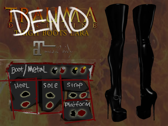 TRAUMA Thigh Boots DEMO