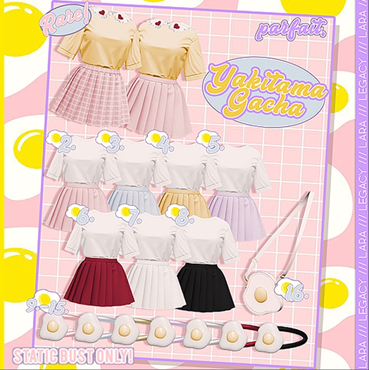 1. parfait. Yakitama Outfit (Lara) RARE