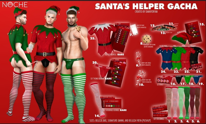 NOCHE. Elf Stockings.3 - B/F