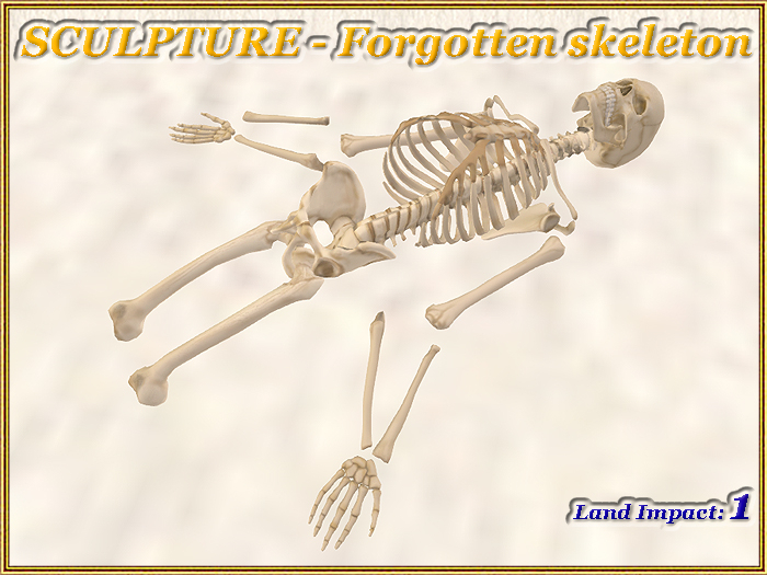 SCULPTURE - Forgotten skeleton (1 LI) (Full perm)