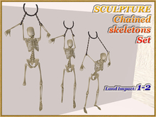 SCULPTURE - Chained skeletons Set (1-2 LI) (Full perm)