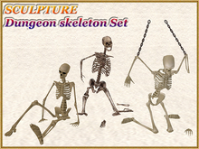 SCULPTURE - Dungeon skeleton Set (1 LI) (Full perm)