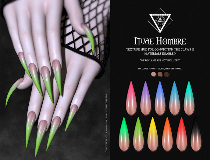 [ Conviction ] The Claws - Nude Ombre [Texture HUD]