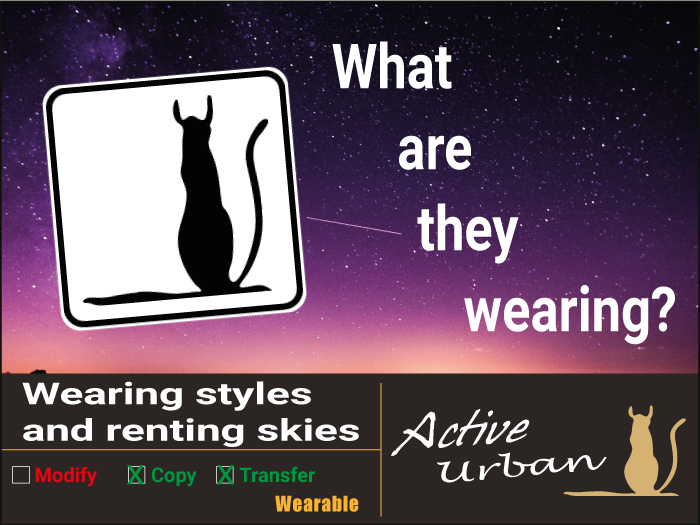 Second Life Marketplace !HUD! Wearing styles and renting skies (v1.14)