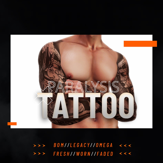 +GODFLESH+ PARALYSIS TATTOO 