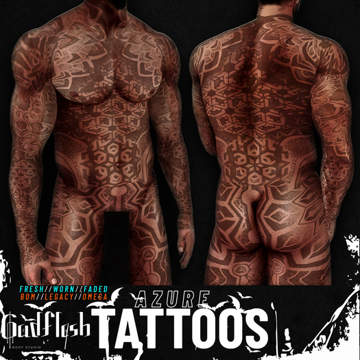 +GODFLESH+ AZURE TATTOOS UNP