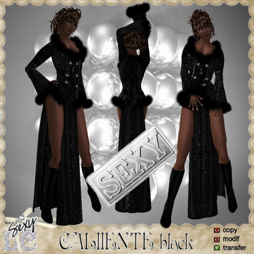 coat CALIENTE black