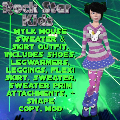 Mylk Mouse Sweater & Skirt Outfit (BOXED)
