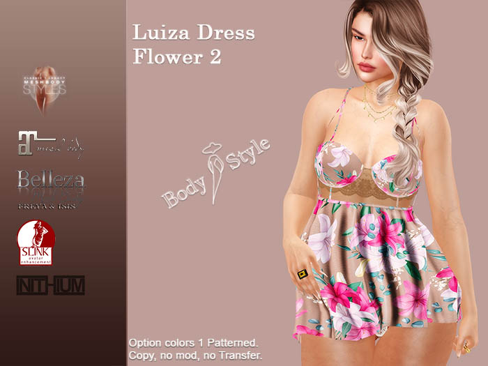 [BS] Body & Style Luiza Dress Flower 2