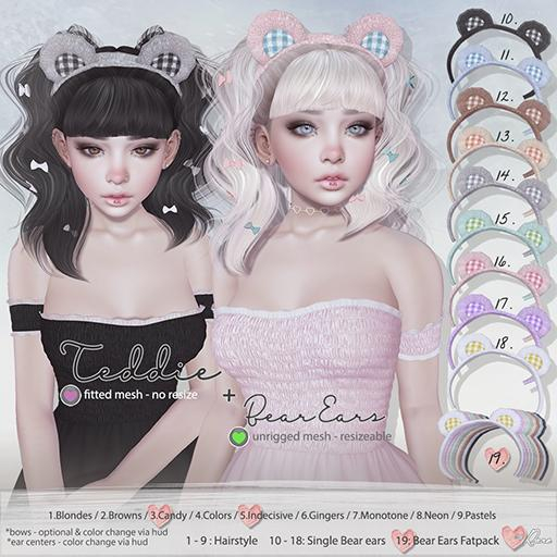 15.Doe: Teddie Bear Ears - Green