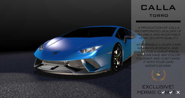 Calla Torro V1.0.0. EXCLUSIVE LIMITED