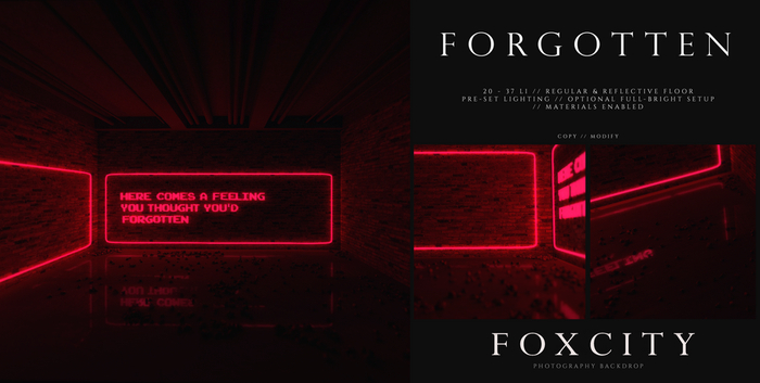FOXCITY. Photo Booth - Forgotten