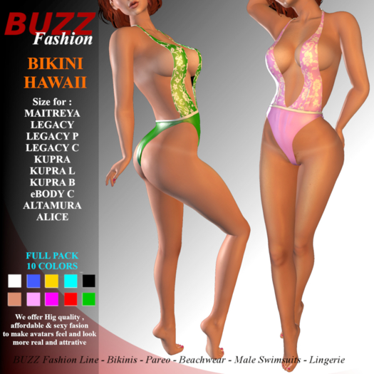 BUZZ BIKINI HAWAII FULL PACK