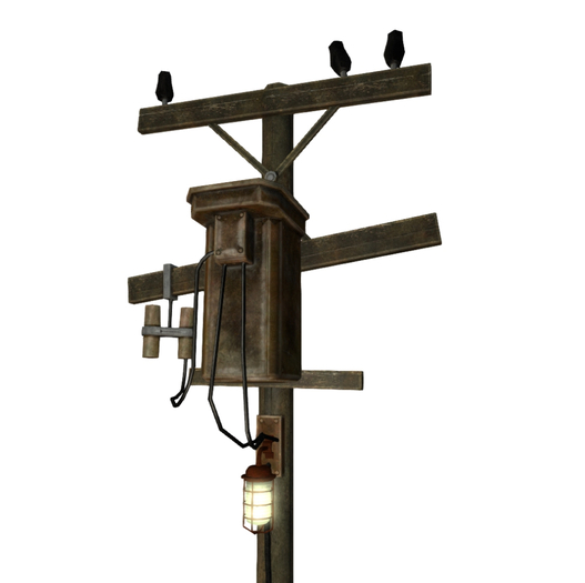 Old electric pole Mesh