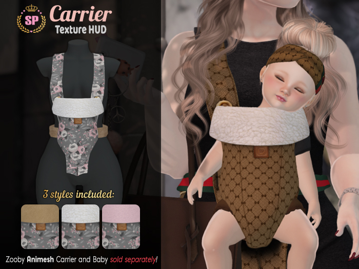 [*SP*] Carrier Texture HUD - Gray & Pink Roses