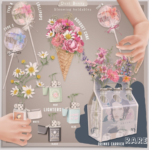 dust bunny . blooming holdables . lighter . mint