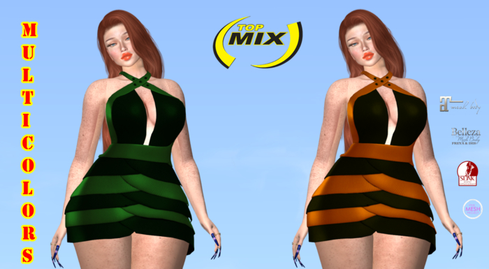 *topmix*DRESS MIA MULTICOLORS