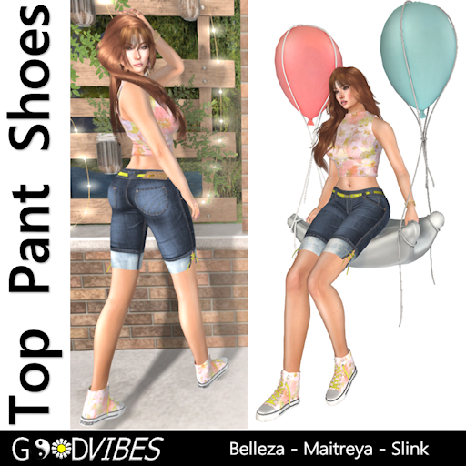 Angie Capri Pack Floral Yellow