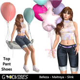 Angie Capri Pack Floral Blue