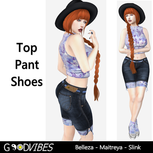 Angie Capri Pack BlueButterflies