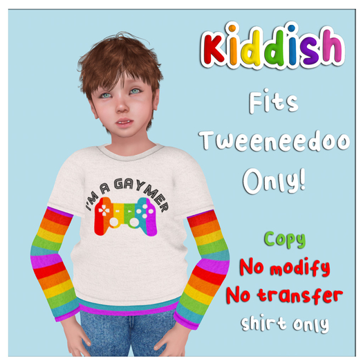 Kiddish Tweeneedoo Gaymer Layered Shirts 