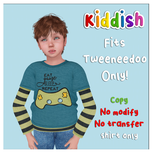 Kiddish Tweeneedoo Game Repeat Layered Shirts 
