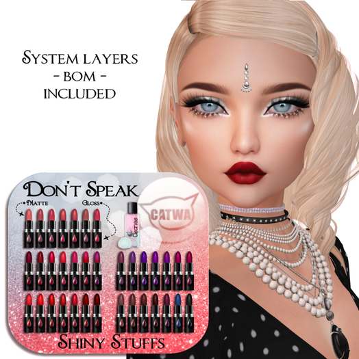~Shiny Stuffs~ CATWA Don't Speak Lip Appliers