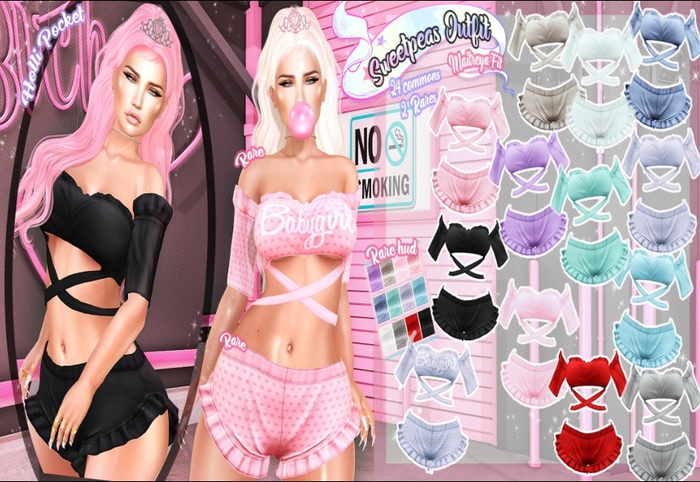 *HolliPocket* SweetPeas <3 Shortys RARE
