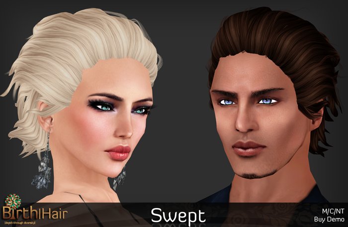 *Birth* Swept Hair -Fatpack