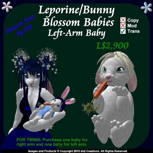 sh2 Leporine/Bunny Blossom Baby Left v2.0