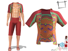 Full Perm Men's Open Front Shirt Slink Male, Belleza Jake, Signature Gianni, Ocacin Gamit, Onupup