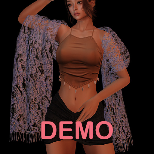 FA DrapedShawl Lace Lilac DEMO