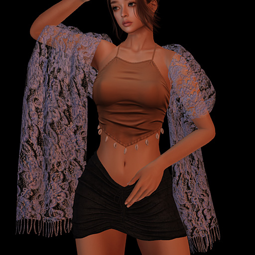 FA DrapedShawl Lilac