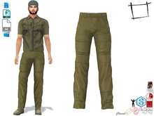 Dae Obj FBX Men's Khaki Discovery Cargo Pants Slink Male, Belleza Jake, Signature Gianni, Ocacin Gamit