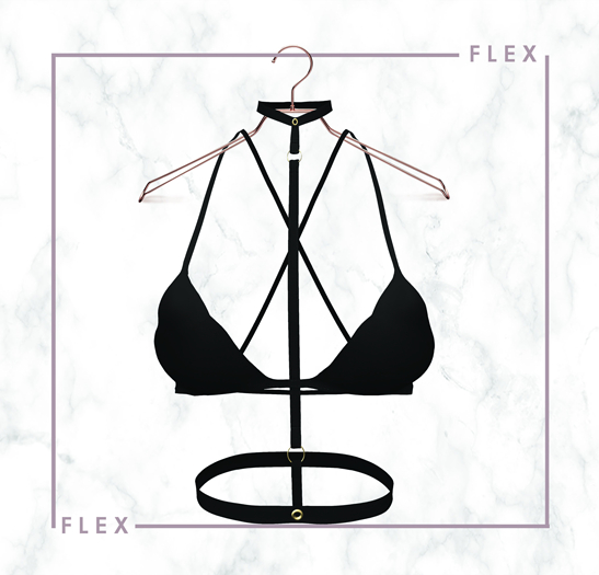 flex. Sandra top - black